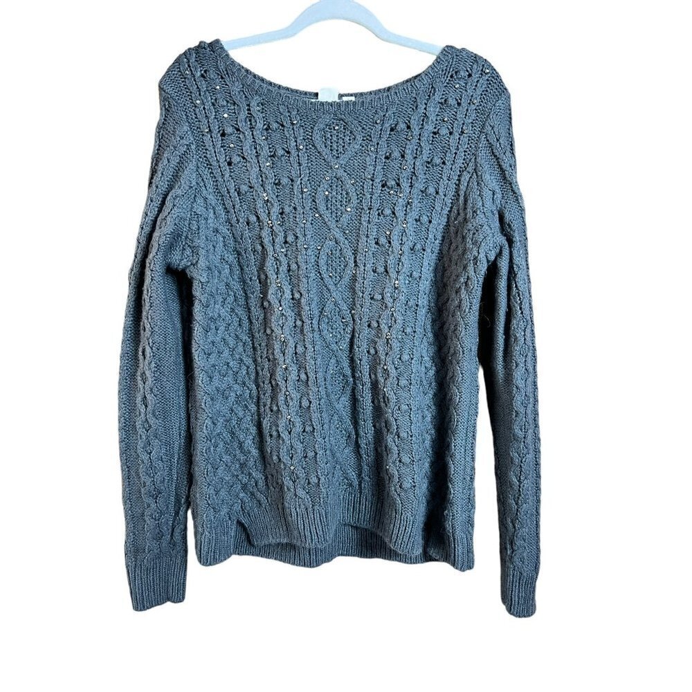 Gap Women's Charcoal Knitted Sweater